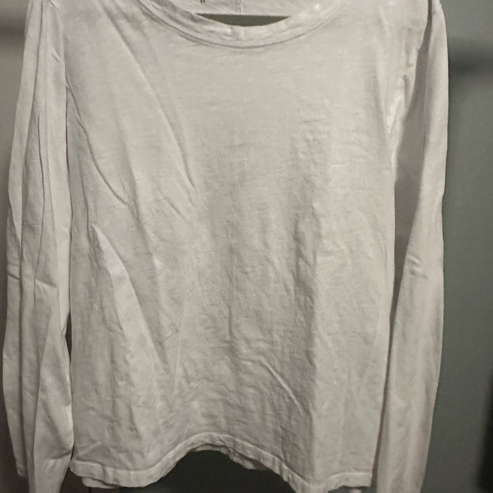 J. Crew White Girlfriend Tee